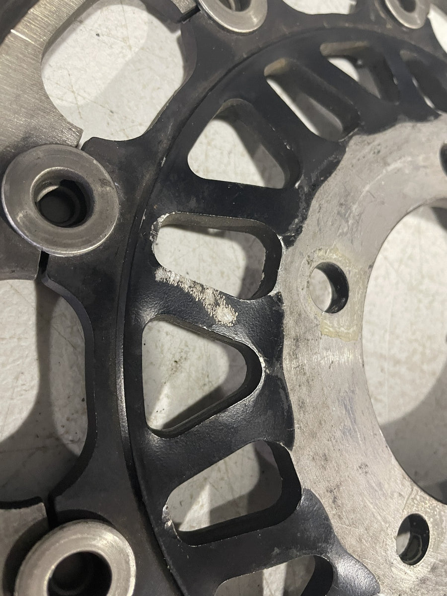 99-06 TRIUMPH DAYTONA 955I FRONT LEFT RIGHT BRAKE ROTORS DISCS