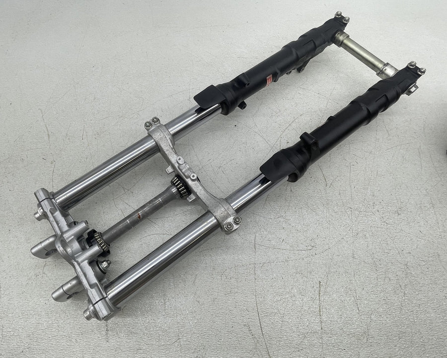 11-12 SUZUKI BANDIT GSX1250FA FRONT FORKS SUSPENSION TRIPLE TREE STRAIGHT