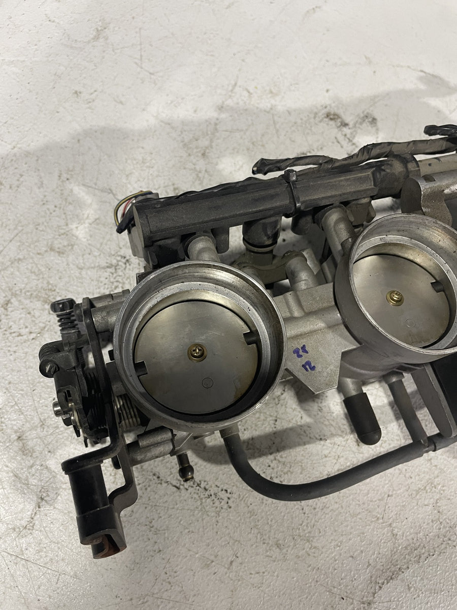 04-06 KAWASAKI NINJA ZX12R THROTTLE BODY BODIES STVA FUEL INJECTORS TPS