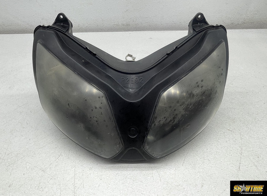 02-05 KAWASAKI NINJA ZX12R FRONT HEADLIGHT HEAD LIGHT LAMP 23007-1419