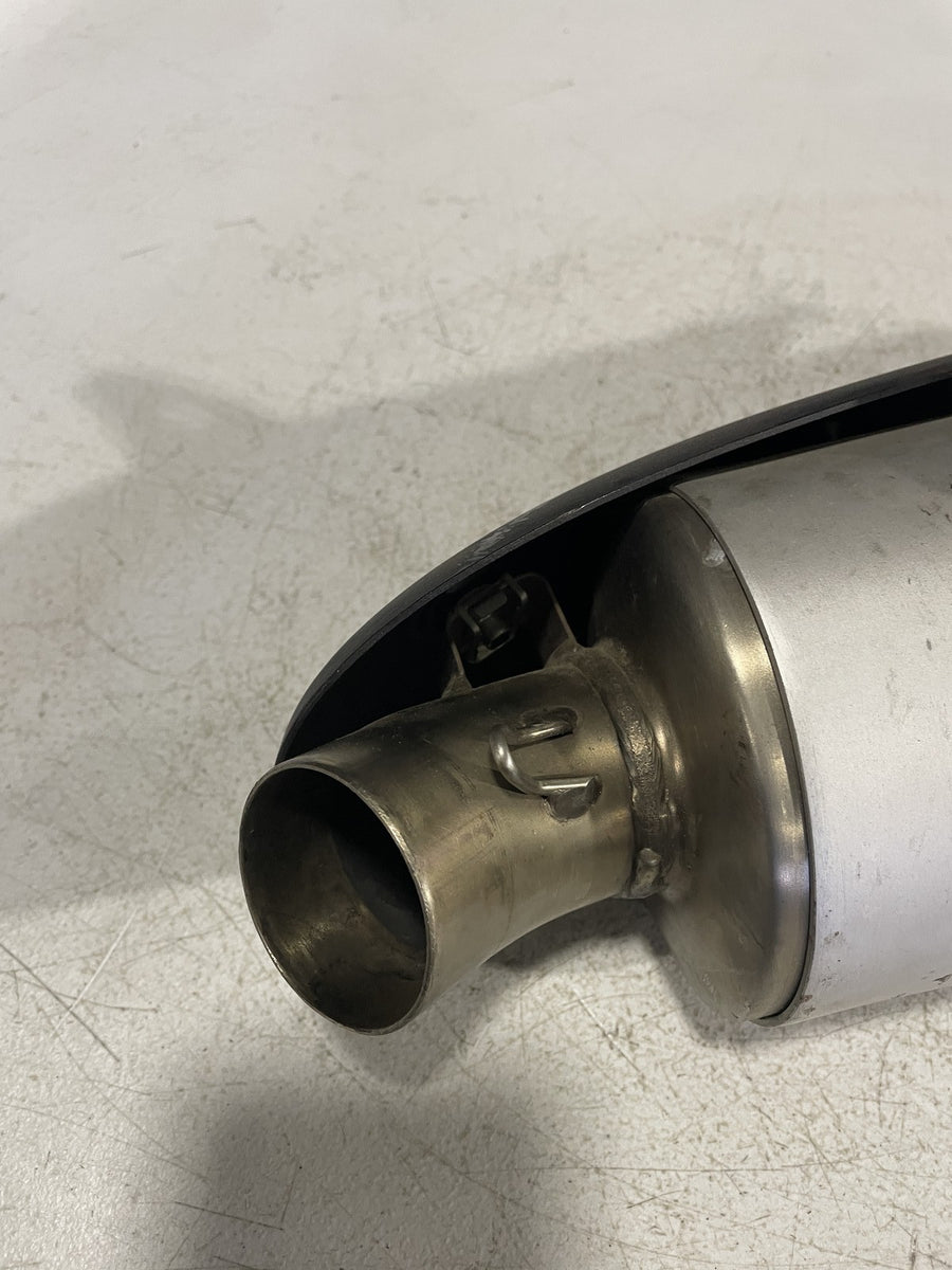 08-14 DUCATI MONSTER 696 RIGHT EXHAUST PIPE MUFFLER SLIP ON CAN SILENCER