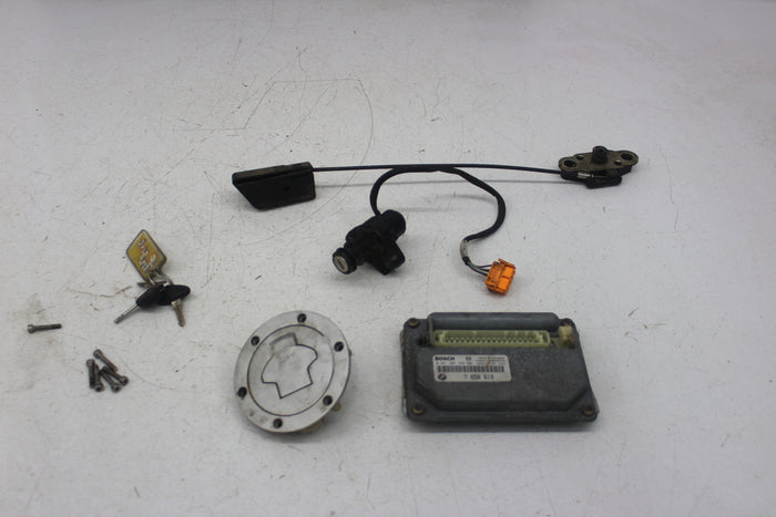 2004 BMW R1150RT-P IGNITION LOCK KEY SET W/ GAS CAP SEAT LOCK ECU