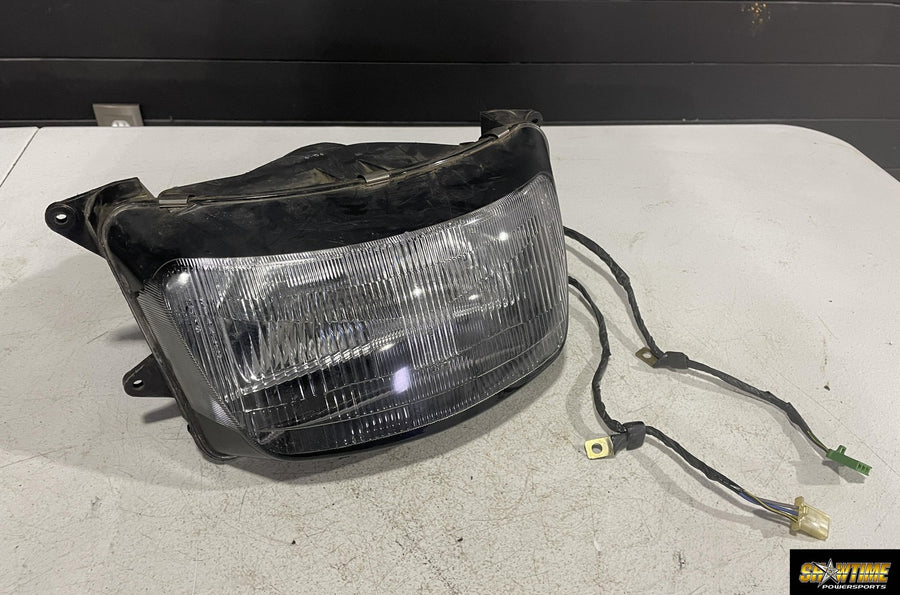 93-01 KAWASAKI NINJA ZX11 FRONT HEADLIGHT HEAD LIGHT LAMP HEADLIGHT HARNESS