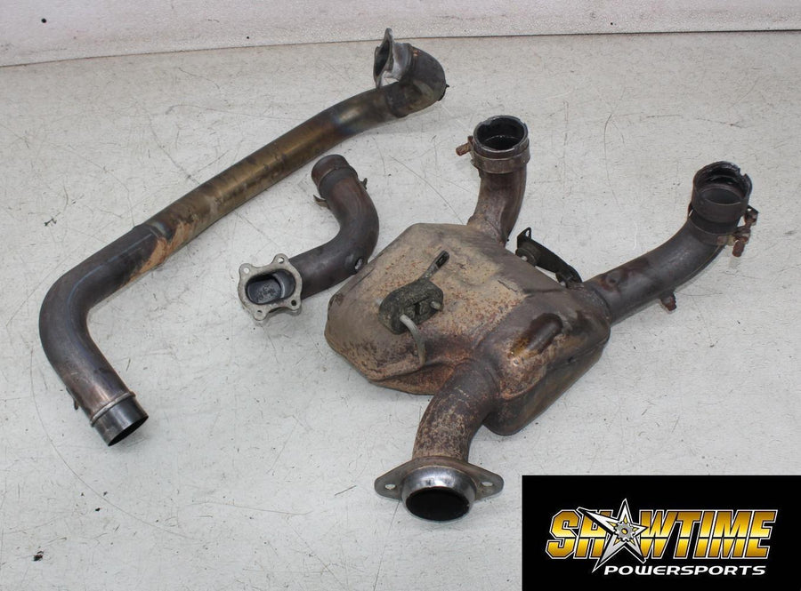 10-12 CAN-AM SPYDER ROADSTER RT EXHAUST HEADER PIPES MANIFOLD CHAMBER