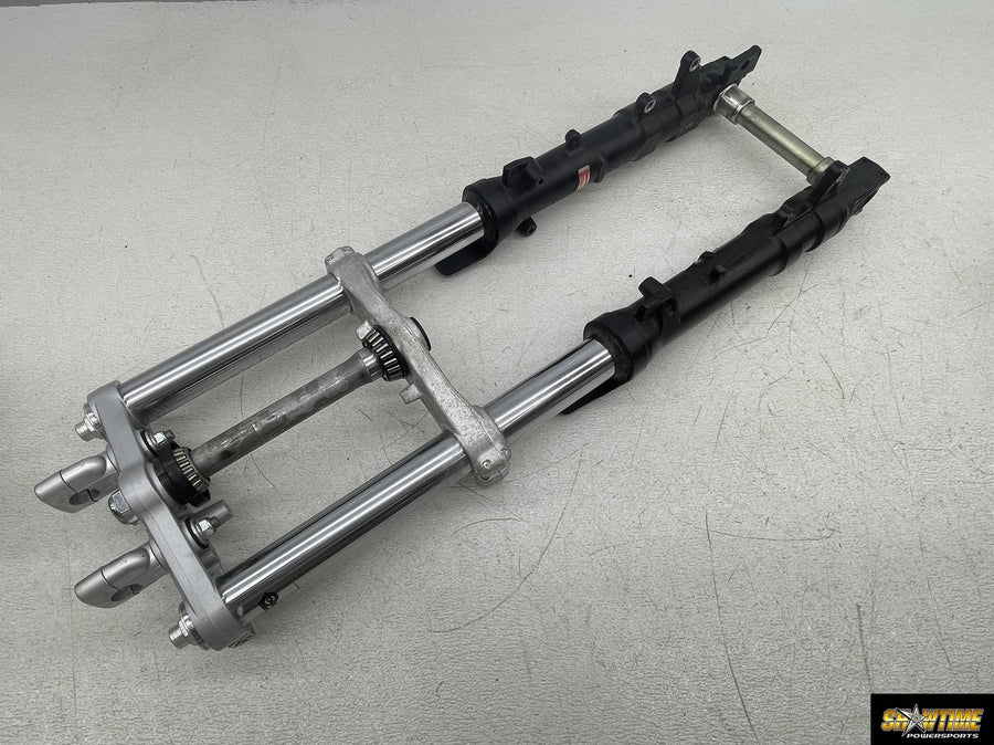 11-12 SUZUKI BANDIT GSX1250FA FRONT FORKS SUSPENSION TRIPLE TREE STRAIGHT