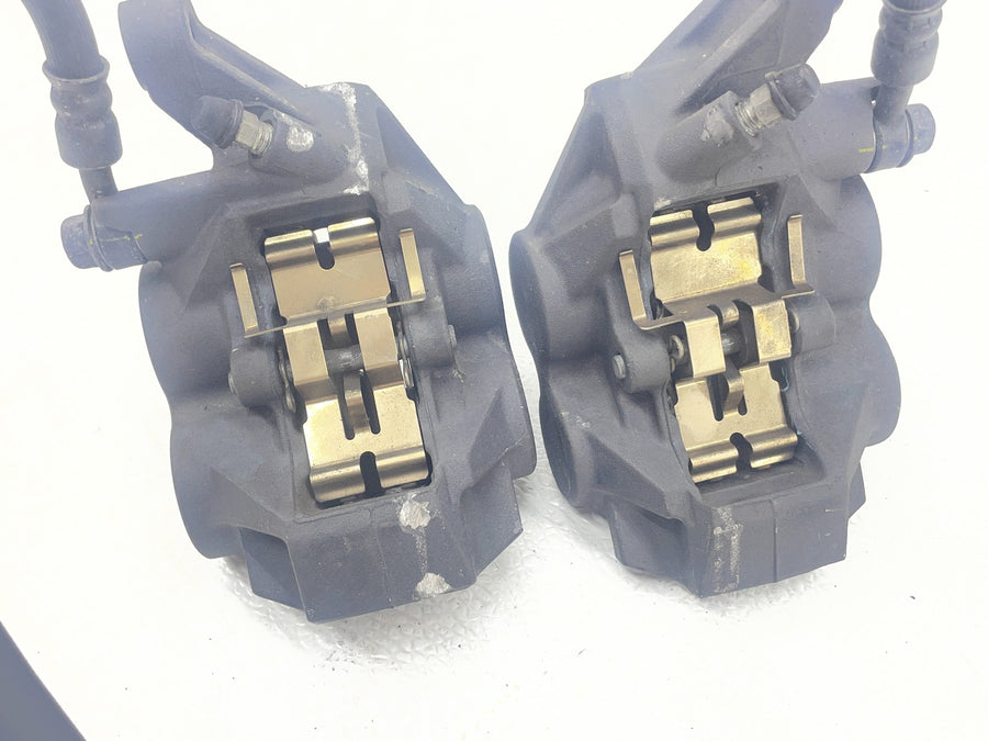 11-13 YAMAHA FZ8 RIGHT LEFT FRONT BRAKE CALIPER SET PAIR CALIPERS