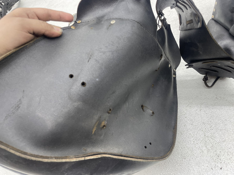 07-11 HARLEY-DAVIDSON SPORTSTER 1200 XL1200C LEATHER SADDLEBAGS SET PAIR