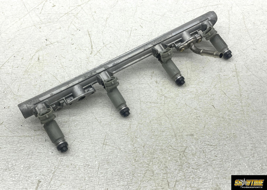 02-05 KAWASAKI NINJA ZX12R FUEL INJECTORS RAIL 16065-1377 49033-1056 49056-1056