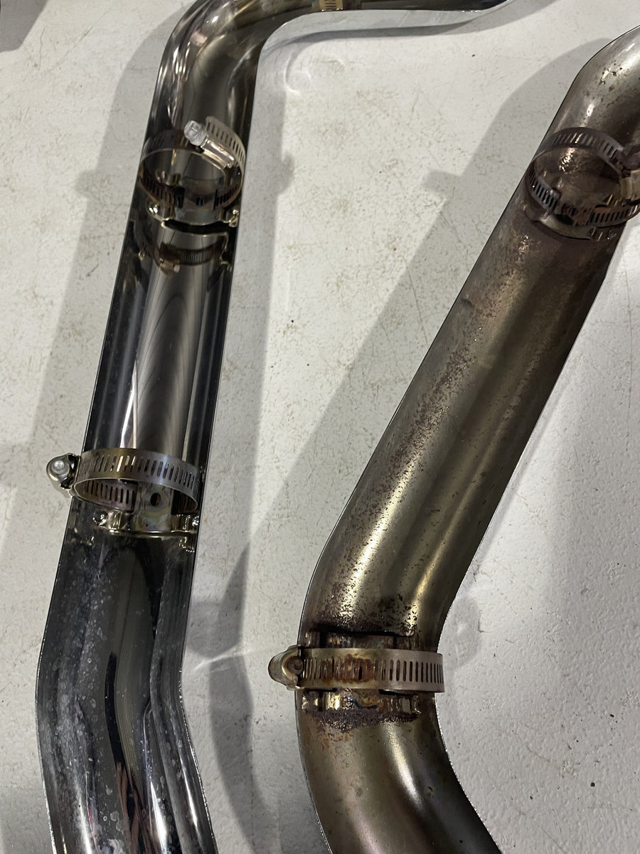 13-17 HARLEY-DAVIDSON SOFTAIL BREAKOUT MUFFLER EXHAUST SILENCER HEADERS SHIELDS