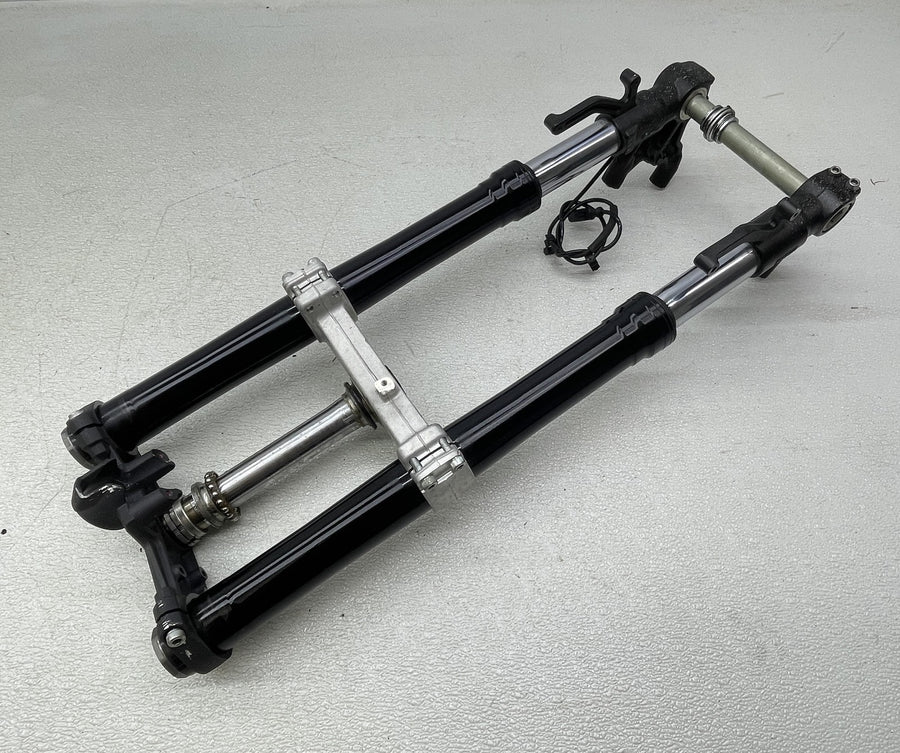 19-23 KAWASAKI NINJA ZX6R ZX636 FRONT END FORKS SUSPENSION TRIPLE TREE STRAIGHT