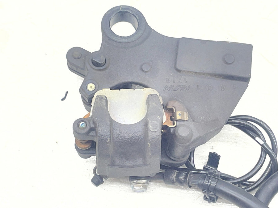 19-23 KAWASAKI NINJA ZX6R ZX636 REAR BACK BRAKE CALIPER W MOUNT SPEED SENSOR