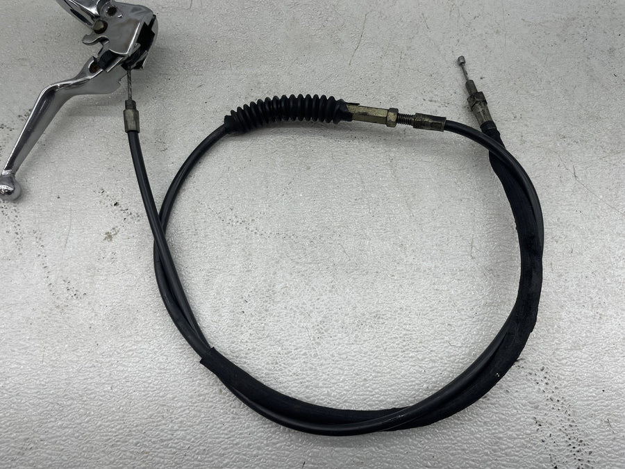 00-05 HARLEY-DAVIDSON DYNA LOW RIDER FXDL CHROME CLUTCH PERCH LEVER W/ CABLE