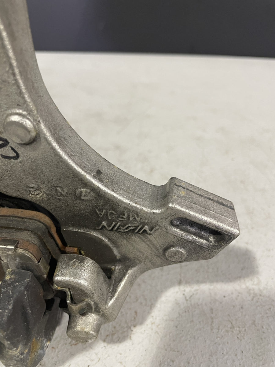 07-12 HONDA CBR600RR REAR BACK BRAKE CALIPER W MOUNT BRACKET