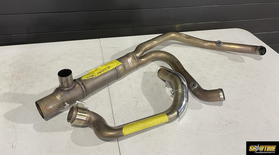 17-23 HARLEY-DAVIDSON STREET GLIDE FLHX EXHAUST HEADERS PIPES SHIELDS CROSSOVER