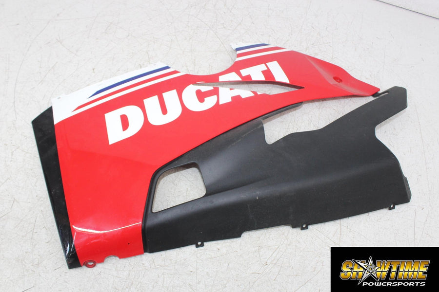 18 DUCATI 1100 PANIGALE V4 SPECIALE LEFT LOWER BOTTOM BELLY SIDE FAIRING COWL