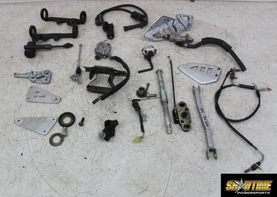 2002 SUZUKI SV650 PARTS HARDWARE NUTS BOLTS REAR MASTER BRACKETS COILS