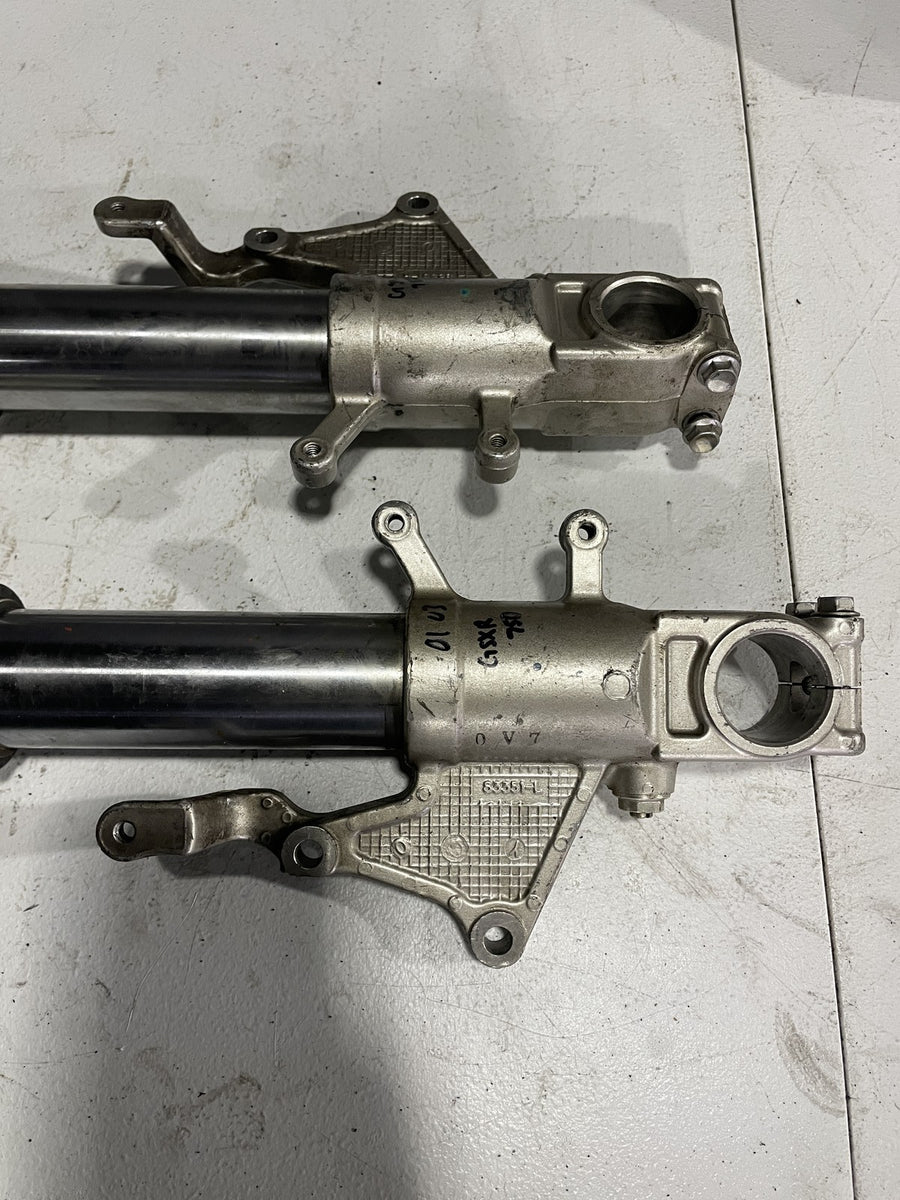 00-03 SUZUKI GSXR750 FRONT FORKS SHOCK SUSPENSION SET PAIR