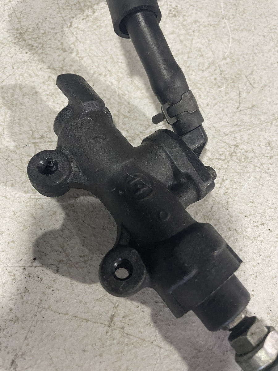 09-12 HONDA CBR600RR REAR BACK BRAKE MASTER CYLINDER W RESERVOIR