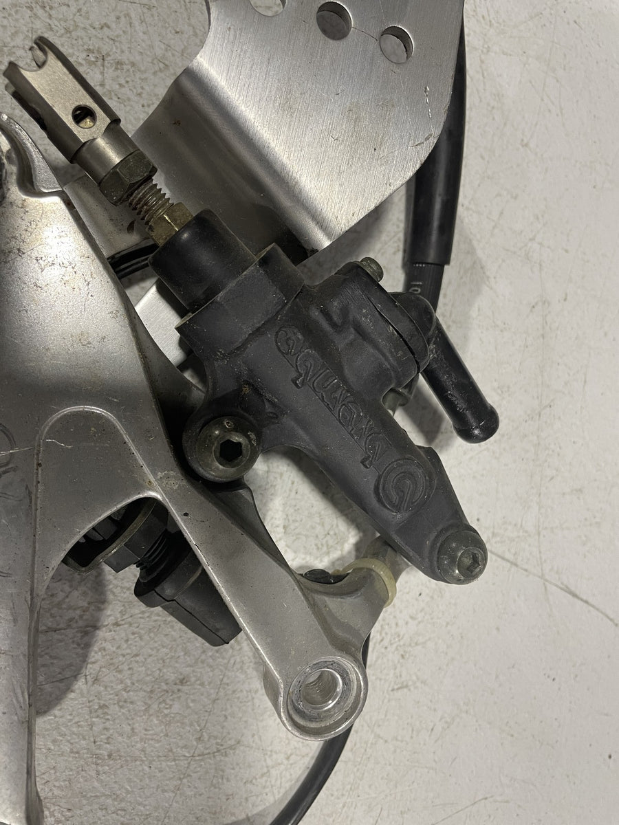 99-02 YAMAHA YZF R6 RIGHT REARSET REAR MASTER DRIVER FOOT PEG REST STOP
