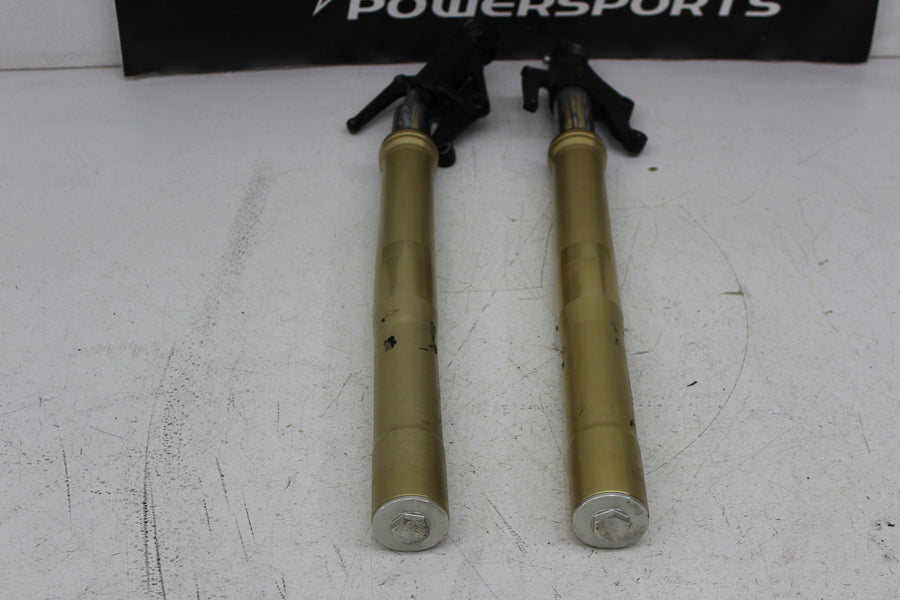 09-12 TRIUMPH STREET TRIPLE 675 FRONT FORKS SHOCK SUSPENSION SET PAIR