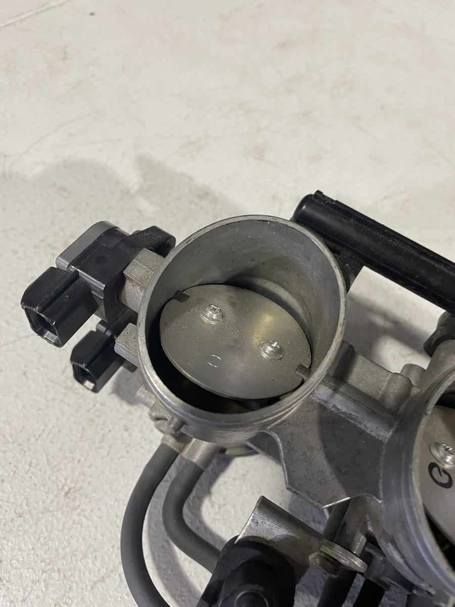 07-08 KAWASAKI NINJA ZX6R THROTTLE BODY BODIES FUEL INJECTORS TPS STVA