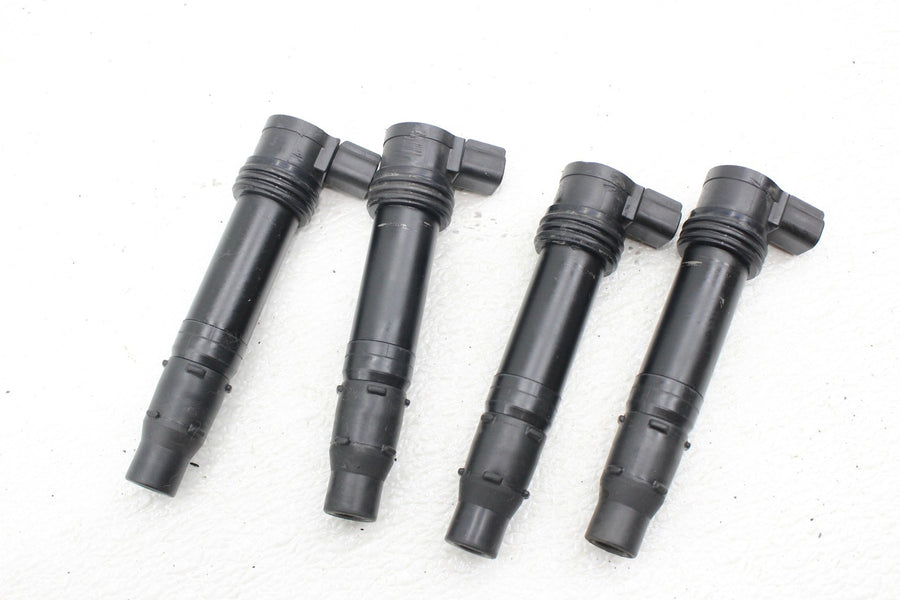 05 06 KAWASAKI NINJA ZX6R 636 IGNITION COILS COIL SPARK PLUG CAPS STICK SET