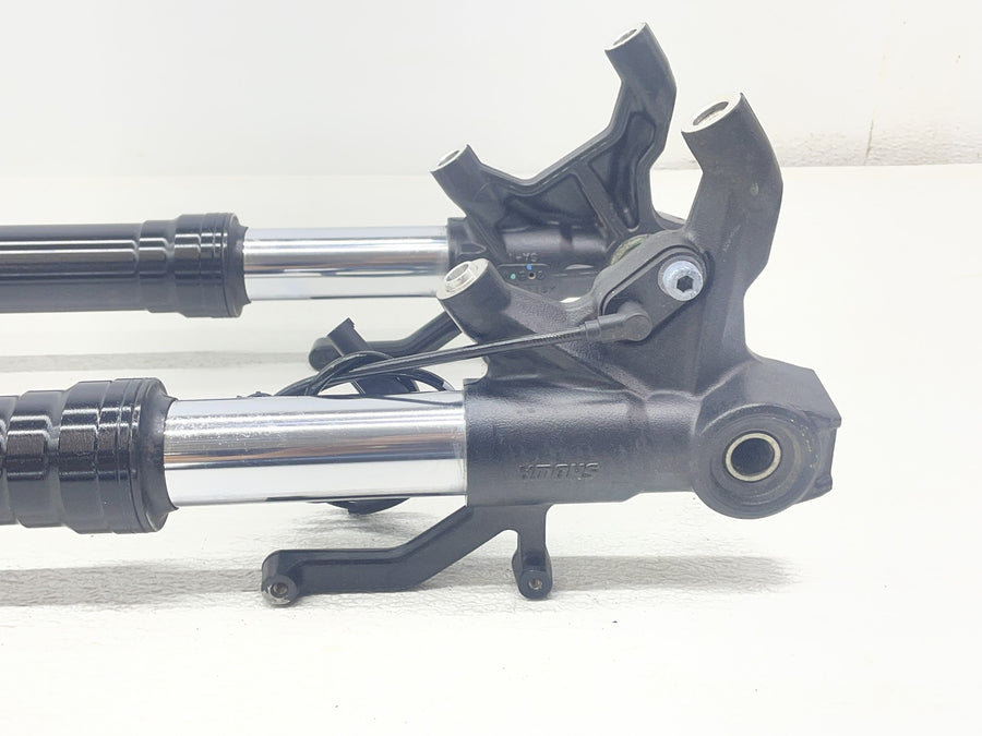 19-23 KAWASAKI NINJA ZX6R ZX636 FRONT END FORKS SUSPENSION TRIPLE TREE STRAIGHT