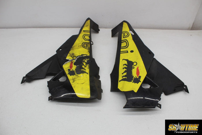 10-14 APRILIA RSV4 LOWER BOTTOM BELLY FAIRING COWL SET (SEE DESCP)