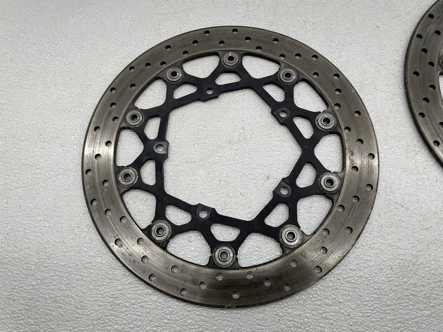 06-15 YAMAHA FZ1 FRONT LEFT RIGHT BRAKE ROTORS DISCS