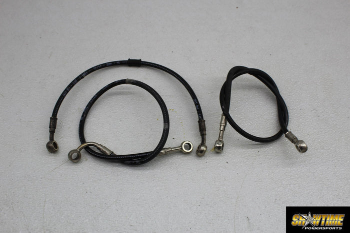 11-13 DUCATI 848 EVO BRAKE LINES HOSES HOSE LINE FRONT REAR
