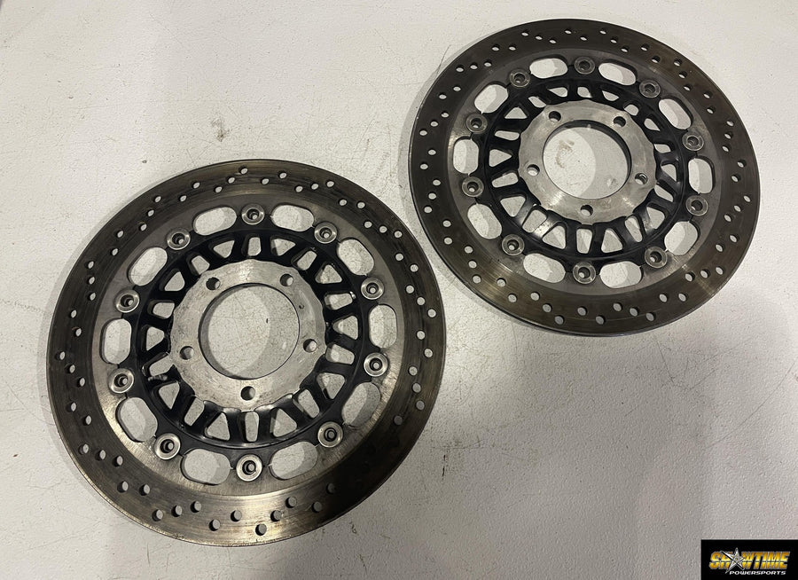 99-06 TRIUMPH DAYTONA 955I FRONT LEFT RIGHT BRAKE ROTORS DISCS