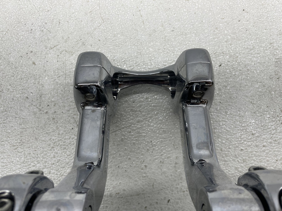 12-17 HARLEY-DAVIDSON DYNA LOW RIDER FXDL HANDLEBAR RISERS W/ HEADLIGHT MOUNT