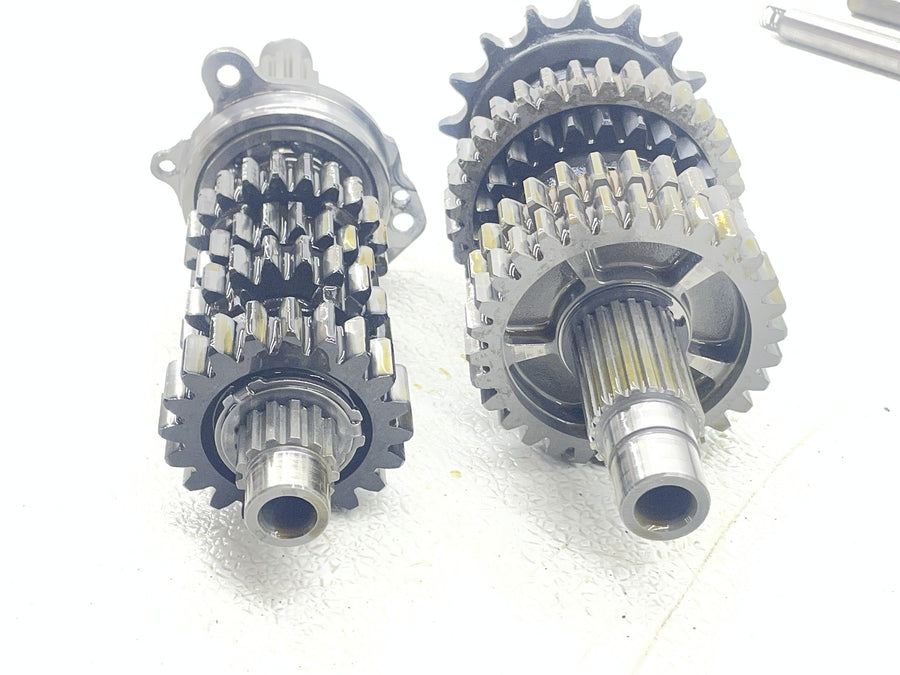 08-16 YAMAHA YZF R6 L ENGINE TRANSMISSION GEARS OUTPUT MAIN SHAFT DRUM