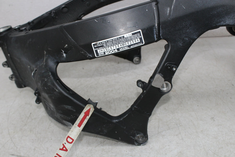 04-05 HONDA CBR1000RR FRAME CHASSIS STPSC (SEE DESCP)