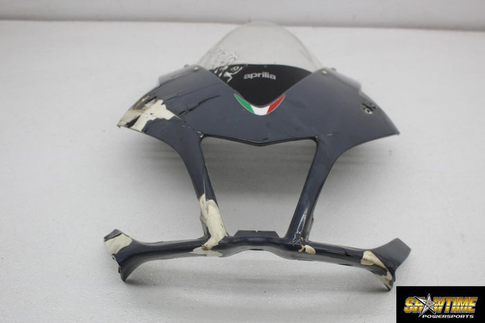 10-14 APRILIA RSV4 FRONT UPPER NOSE FAIRING COWL SHROUD (read)