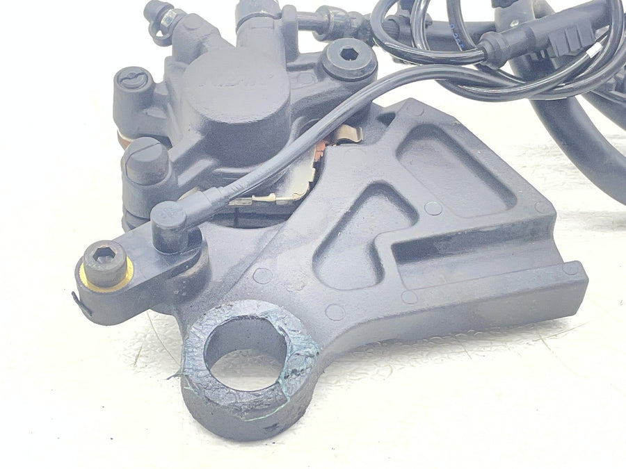 19-23 KAWASAKI NINJA ZX6R ZX636 REAR BACK BRAKE CALIPER W MOUNT SPEED SENSOR