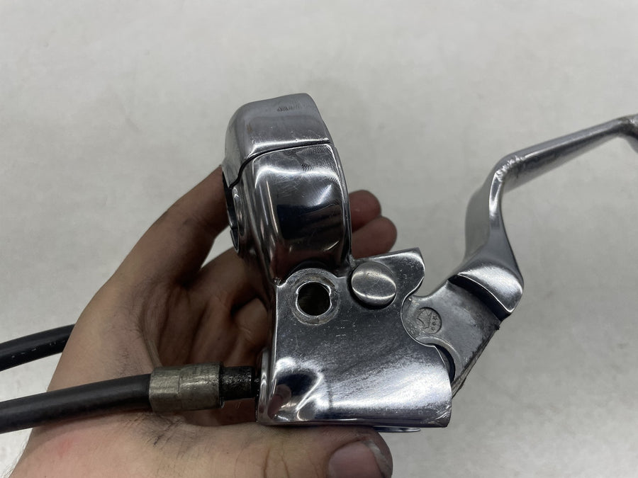 00-05 HARLEY-DAVIDSON DYNA LOW RIDER FXDL CHROME CLUTCH PERCH LEVER W/ CABLE