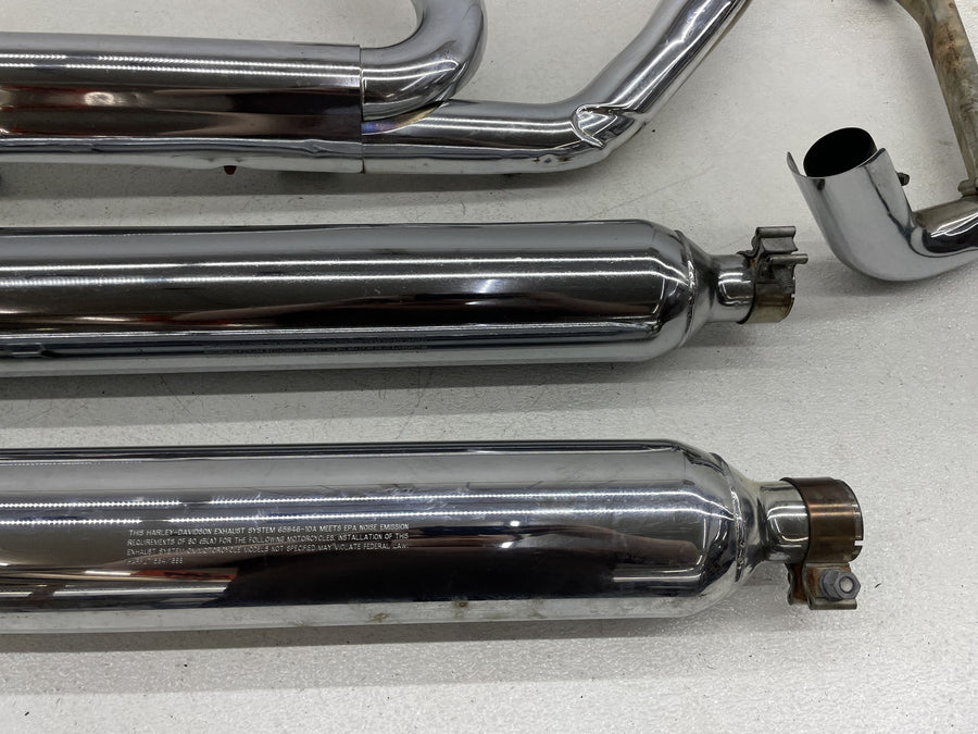 07-11 HARLEY-DAVIDSON ROAD KING CLASSIC FLHRC FULL EXHAUST SET MUFFLERS HEADERS