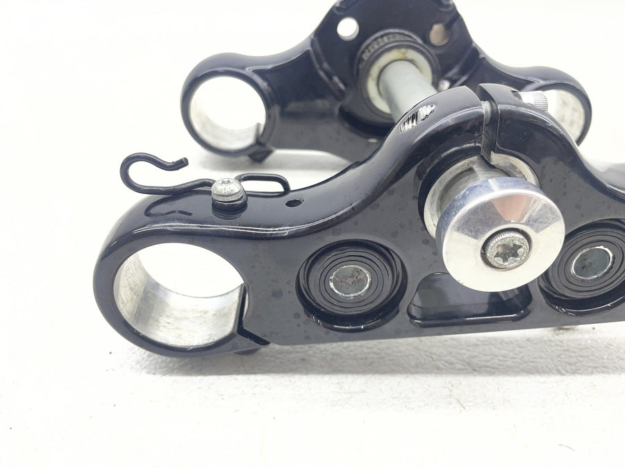 18-23 HARLEY-DAVIDSON STREET BOB FORK CLAMPS UPPER LOWER TRIPLE TREE SET
