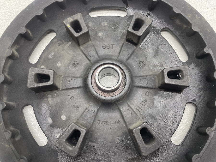 07-11 HARLEY-DAVIDSON STREET GLIDE FLHX REAR BACK DRIVE PULLEY SPROCKET