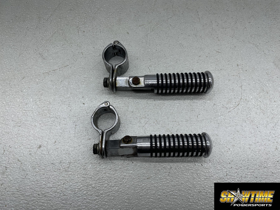 89-91 HARLEY-DAVIDSON ELECTRA GLIDE CLASSIC FLHTC FRONT HIGHWAY FOOTPEGS PAIR