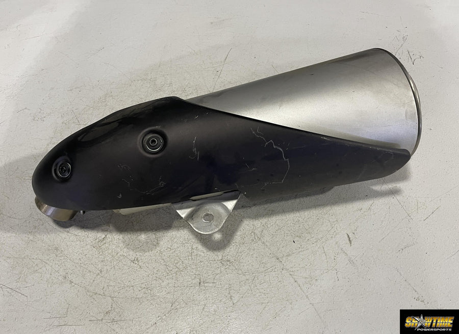08-14 DUCATI MONSTER 696 RIGHT EXHAUST PIPE MUFFLER SLIP ON CAN SILENCER