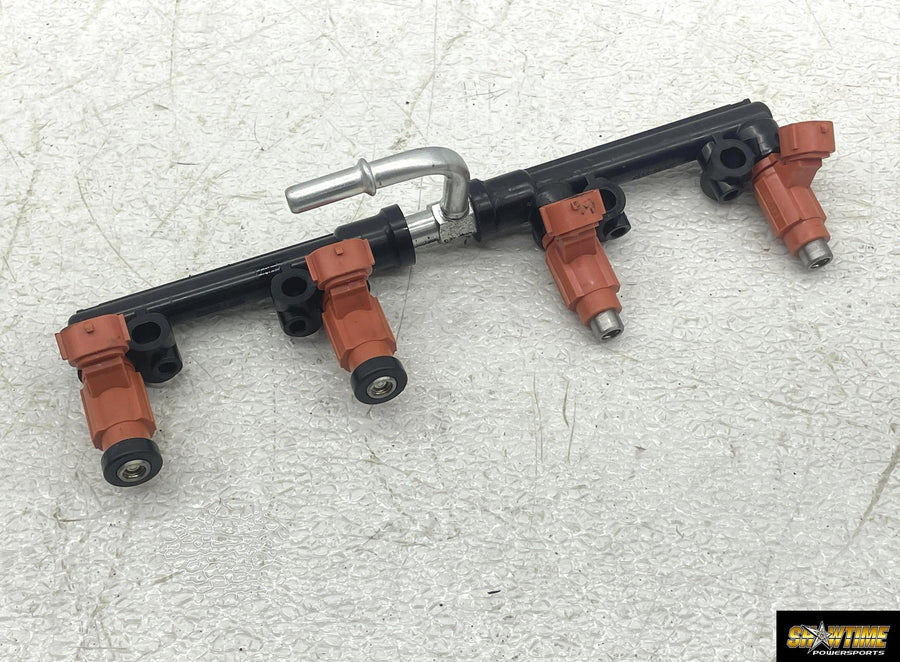 19-23 KAWASAKI NINJA ZX6R ZX636 MAIN GAS FUEL INJECTORS RAIL