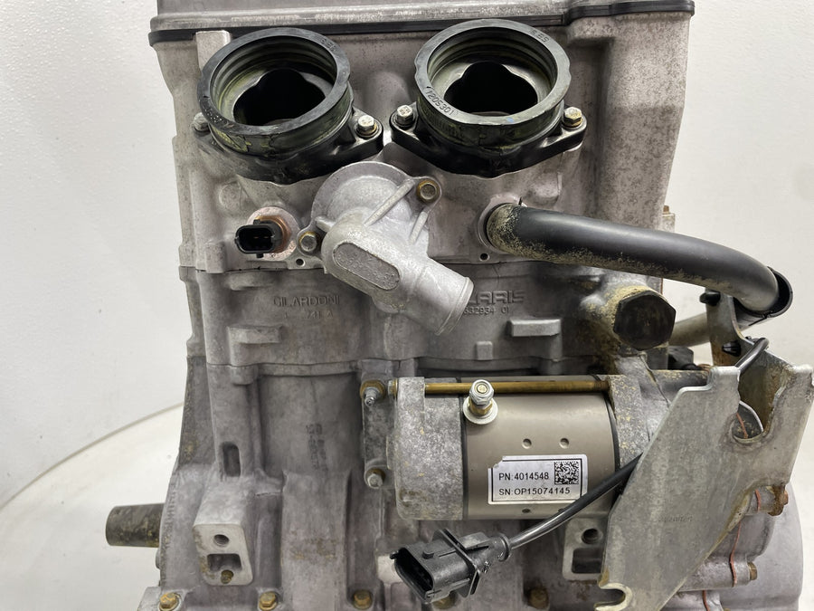 15-17 POLARIS RZR 900 ENGINE MOTOR CYLINDER HEAD CASES CRANK NICE RUNS CLEAN 2K