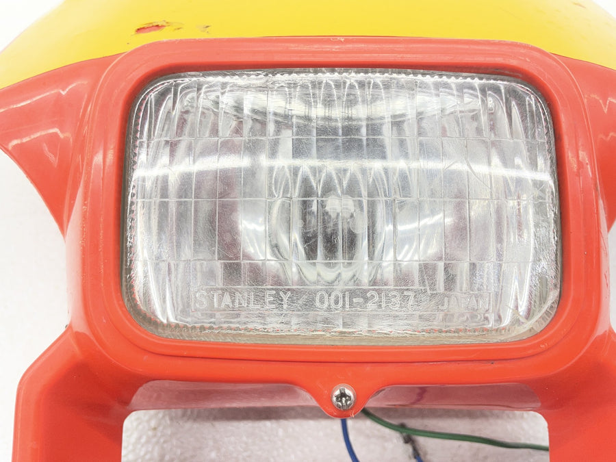 83-84 HONDA XR350R FRONT HEADLIGHT HEAD LIGHT LAMP W/ SHROUD COVER