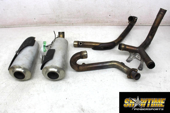 08-14 DUCATI MONSTER 696 EXHAUST PIPE MUFFLER SLIP ON CAN SILENCER HEADERS PIPE