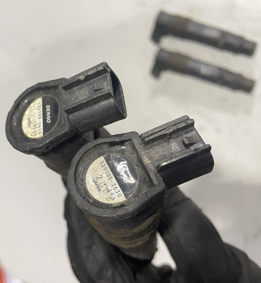 98-99 KAWASAKI NINJA ZX9R IGNITION COILS COIL SPARK PLUG CAPS