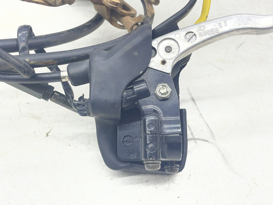 05-09 KAWASAKI BRUTE FORCE 750 KVF750 CLUTCH LEVER PERCH MOUNT BRACKET CABLE