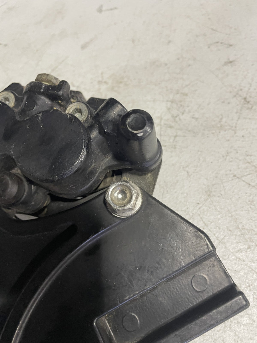 2006 TRIUMPH TIGER REAR BACK BRAKE CALIPER W MOUNT BRACKET