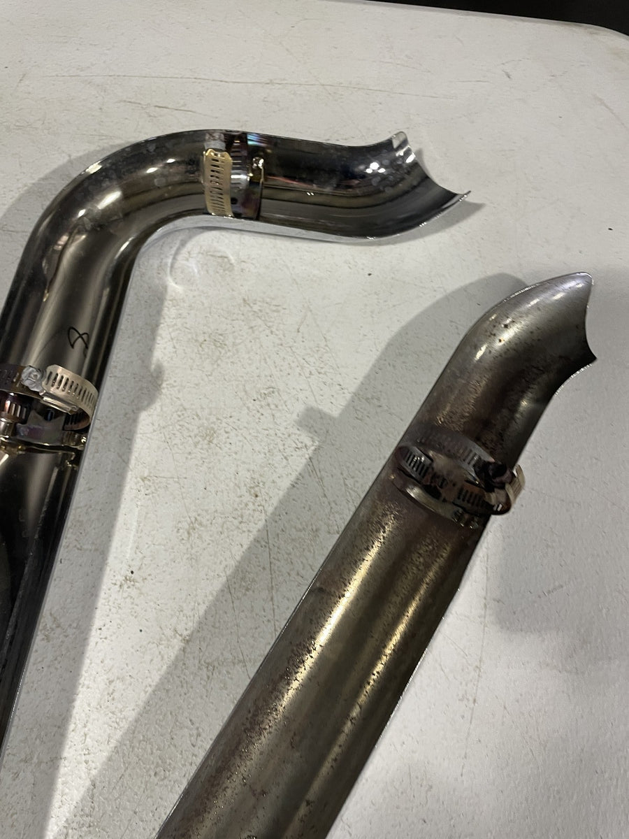 13-17 HARLEY-DAVIDSON SOFTAIL BREAKOUT MUFFLER EXHAUST SILENCER HEADERS SHIELDS